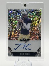 Jacob Eason ON-CARD AUTO Leaf Flash Photography Rookie Card Colts. rookie card picture
