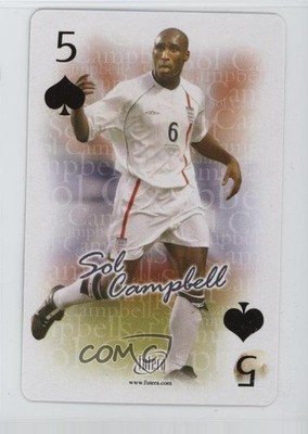 2004 Futera Football Stars Playing Cards Sol Campbell #5S 0i4g