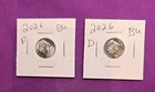 2026 P & D Emerging Liberty Dimes "BU"  In Coin Flips! **FREE SHIPPING**#wj593