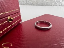 Cartier 1895 Platinum Wedding Band Ring 3.5mm Size 63 Full Set Box Certificate
