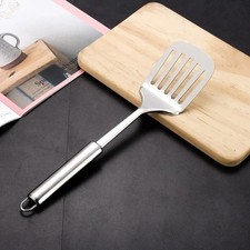 Stainless Steel Slotted Turner Spatula Kitchen Cooking Fish Slice Frying Utensil