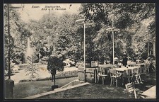 Food, City Garden, View from Terrace, Postcard 1912