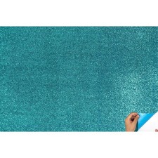 Allgala X-Large Self-Adhesive Glitter EVA Foam Sheets, 12-Pack, Turquoise