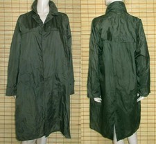 GRÜNER REGENMANTEL - RAINCOAT - NYLON - VINTAGE - GR. L - XL