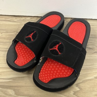 Nike Air Jordan Hydro 8 Retro Slide/Sandals Playoff Black-Red Mens