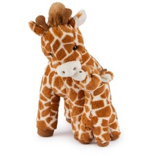 Gund Solana Giraffe Mother and Baby Calf Plush, Brown, 10