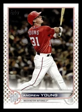 Andrew Young 2022 Topps Gold Star SP #404 Washington Nationals *031