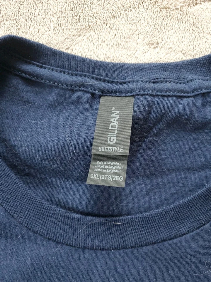 Ted Williams 男式剪影图案 T 恤 2XL 蓝色 — 第 3/4 张图片