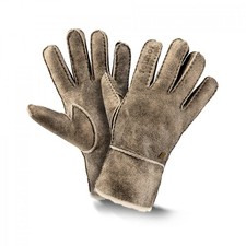 Lammfell-Finger-Handschuhe Leder Größe 6-10 retro Trend Damen und Herren