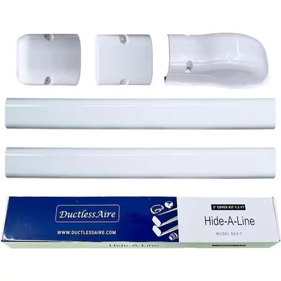 7.5 Ft Line Set Cover Kit 3  for Mini Split Central Air Conditioner Heat Pump