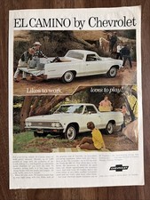Vintage El Camino By Chevrolet Print Ad Likes To work Loves To Play