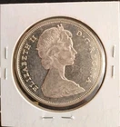 1965 Canada Dollar 80% Silver Coin CAD18