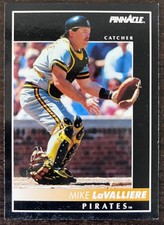 1992 Pinnacle #146 Mike LaValliere Pittsburgh Pirates Major League Baseball Card