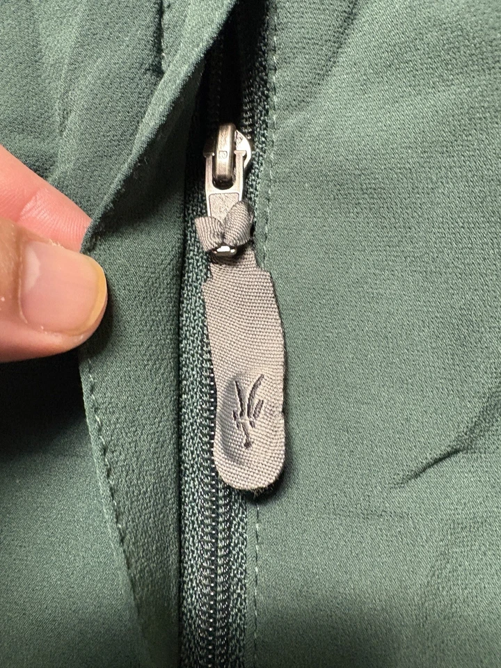 Chaqueta Ibex Climawool Soft Shell Para Hombre Grande Verde Cremallera Completa Nylon Lana Merino EE. UU. Foto 4 de 4