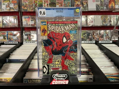 Spider-Man #1 CGC Graded 9.6 NM! Iconic McFarlane Torment Cover! Awesome!