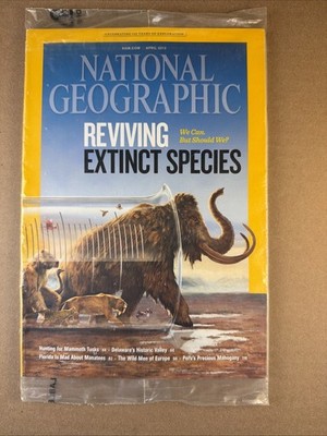 National Geographic April 2013 NEW Reviving Extinct Species Mammoth