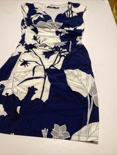 Ralph lauren blue & white Floral sleeveless Dress Size 0