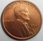 1941 D BU Lincoln Cent, (41DRB2)