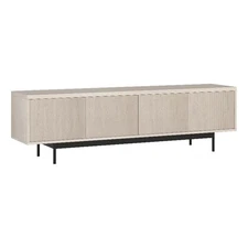 Henn&Hart 70" Alder White MDF/PVC/Metal TV Stand