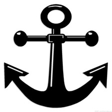 Anchor Boating - Decal Sticker - Multiple Colors  Sizes - ebn6119
