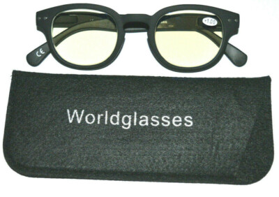 Montana Occhiali Vista Rotondi Anti Luce Blu | Unisex Metallo Oro/Nero