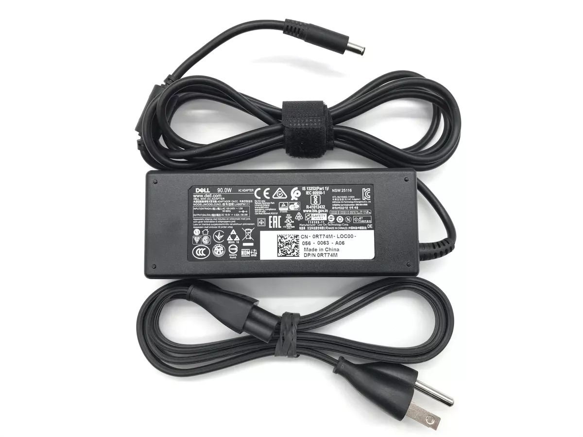 Genuine DELL 90W LAPTOP AC ADAPTER 19.5V 4.62A 4.5MM SMALL TIP 