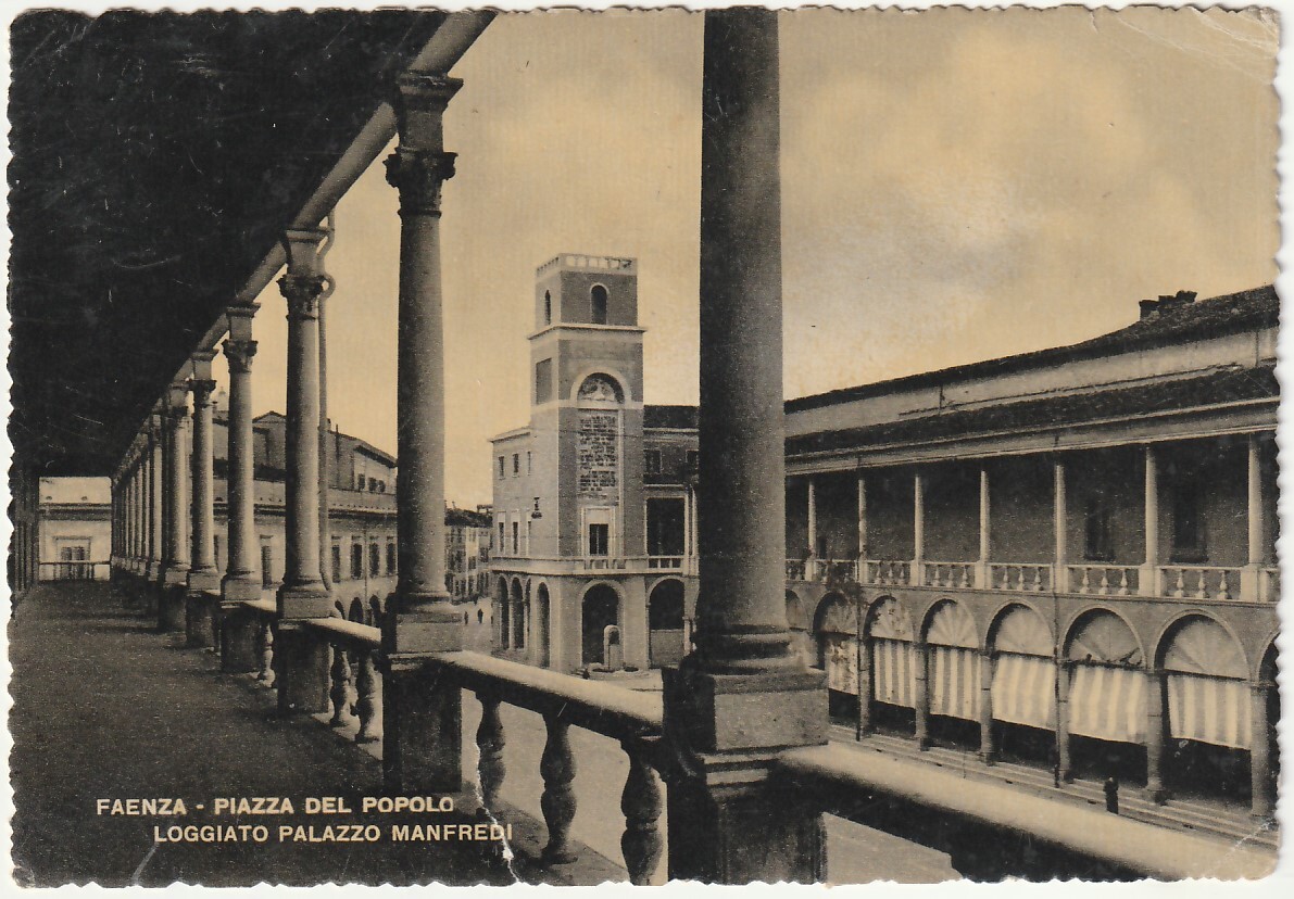 FAENZA - RAVENNA - PIAZZA DEL POPOLO - LOGGIATO PALAZZO MANFREDI -11622-