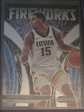 2022-23 Panini Prizm Draft Picks Basketball Keegan Murray Fireworks Iowa