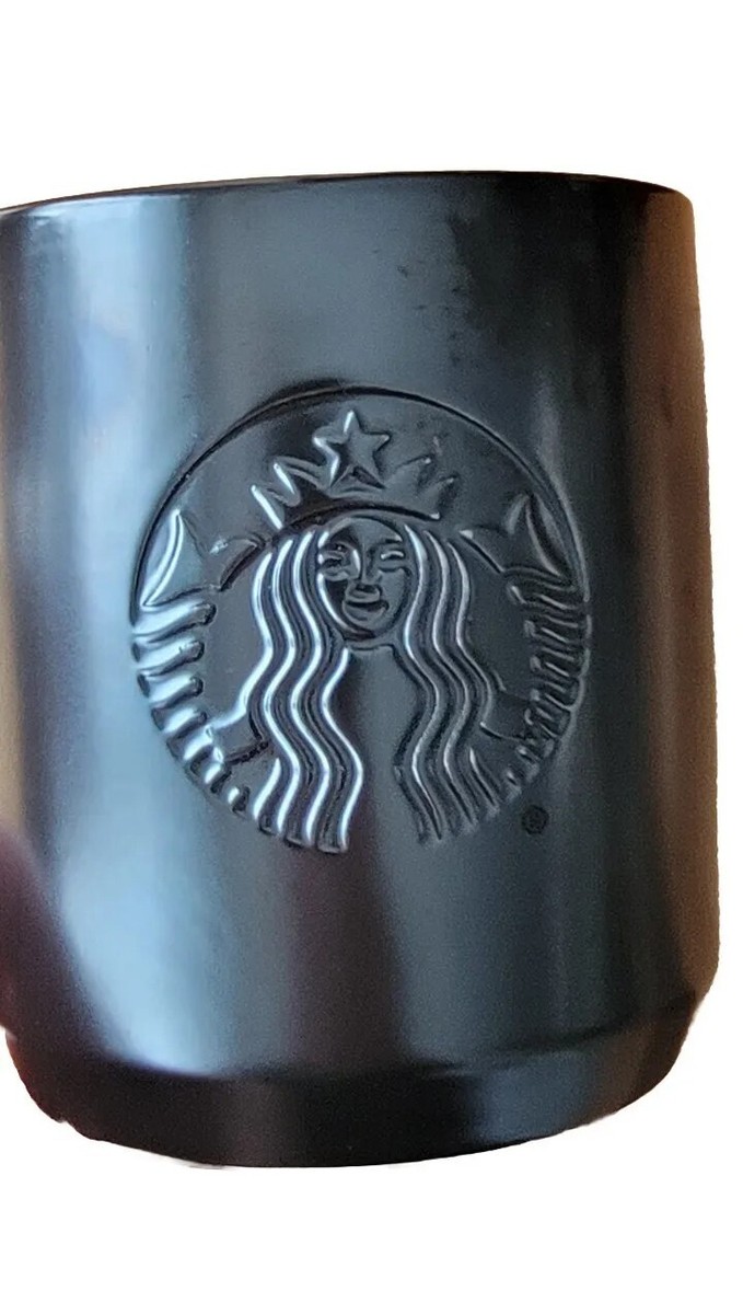 Starbucks 2020 Ceramic Black Iridescent Logo Coffee Travel Mug Cup 8oz |  eBay