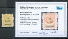 Memel 223II Overprint Error Field 80 * MH BPP (E4534