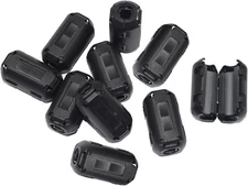 [Pack of 10] Clip-On Ferrite Core Ring Bead Anti-Interference High-Frequency Fil