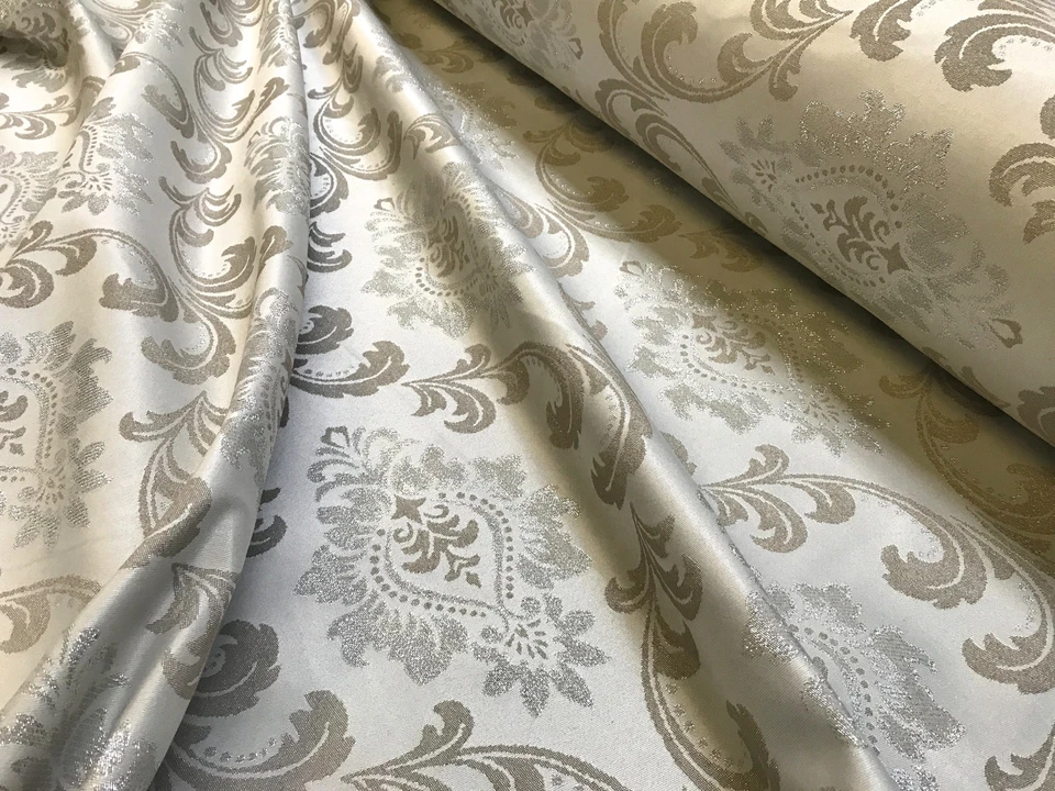 Jacquard Stoff Möbelstoff Polsterstoff Deko Meterware Barock Vintage 280cm Breit - Bild 2 von 4