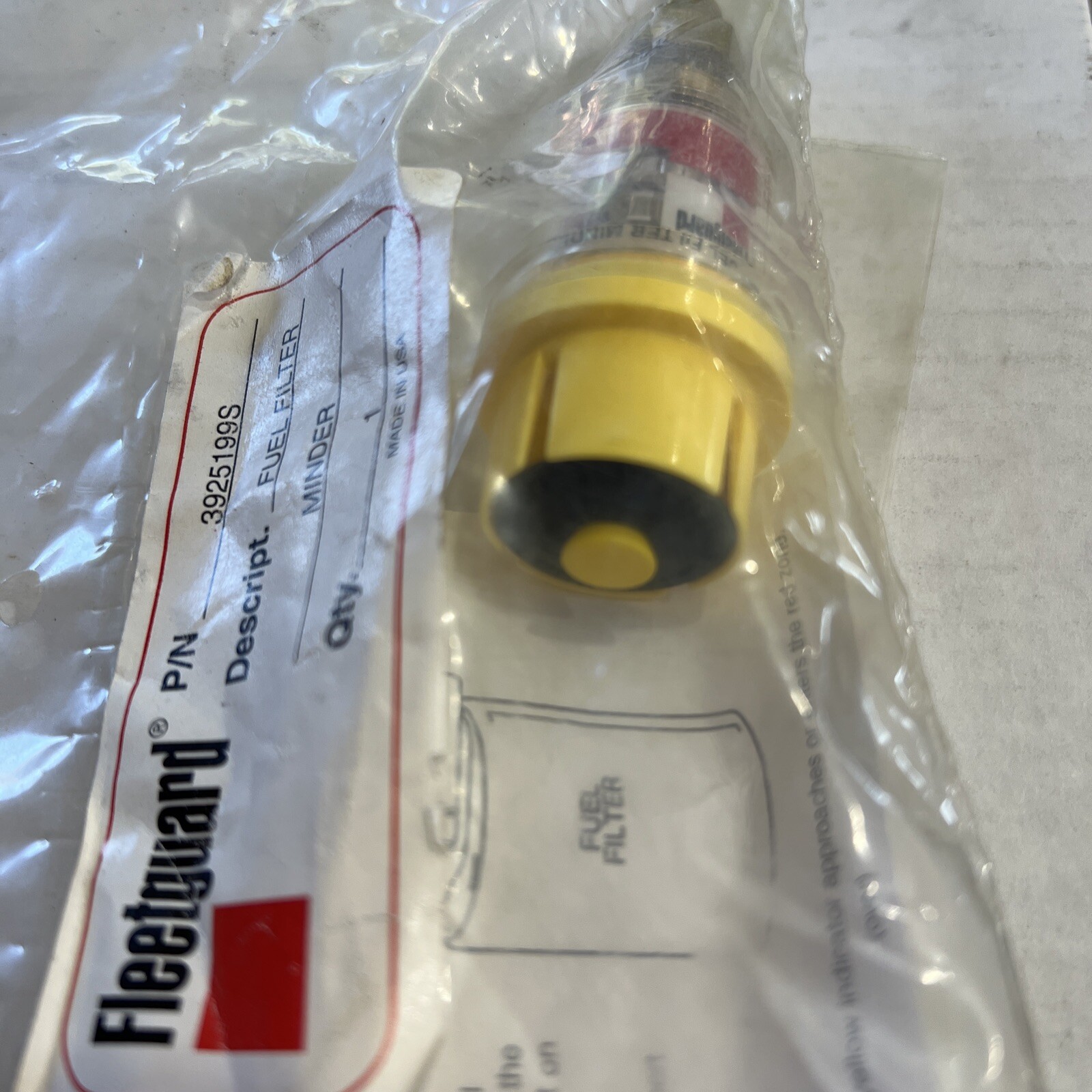 Fleetguard fuel filter minder P/N 3925199S | eBay