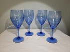 Set of 4 Teardrop Cobalt Blue Wine Glasses  6 1/2" — photo 2
