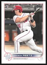 2022 Topps Series 1 Jakson Reetz RC #61 Washington Nationals
