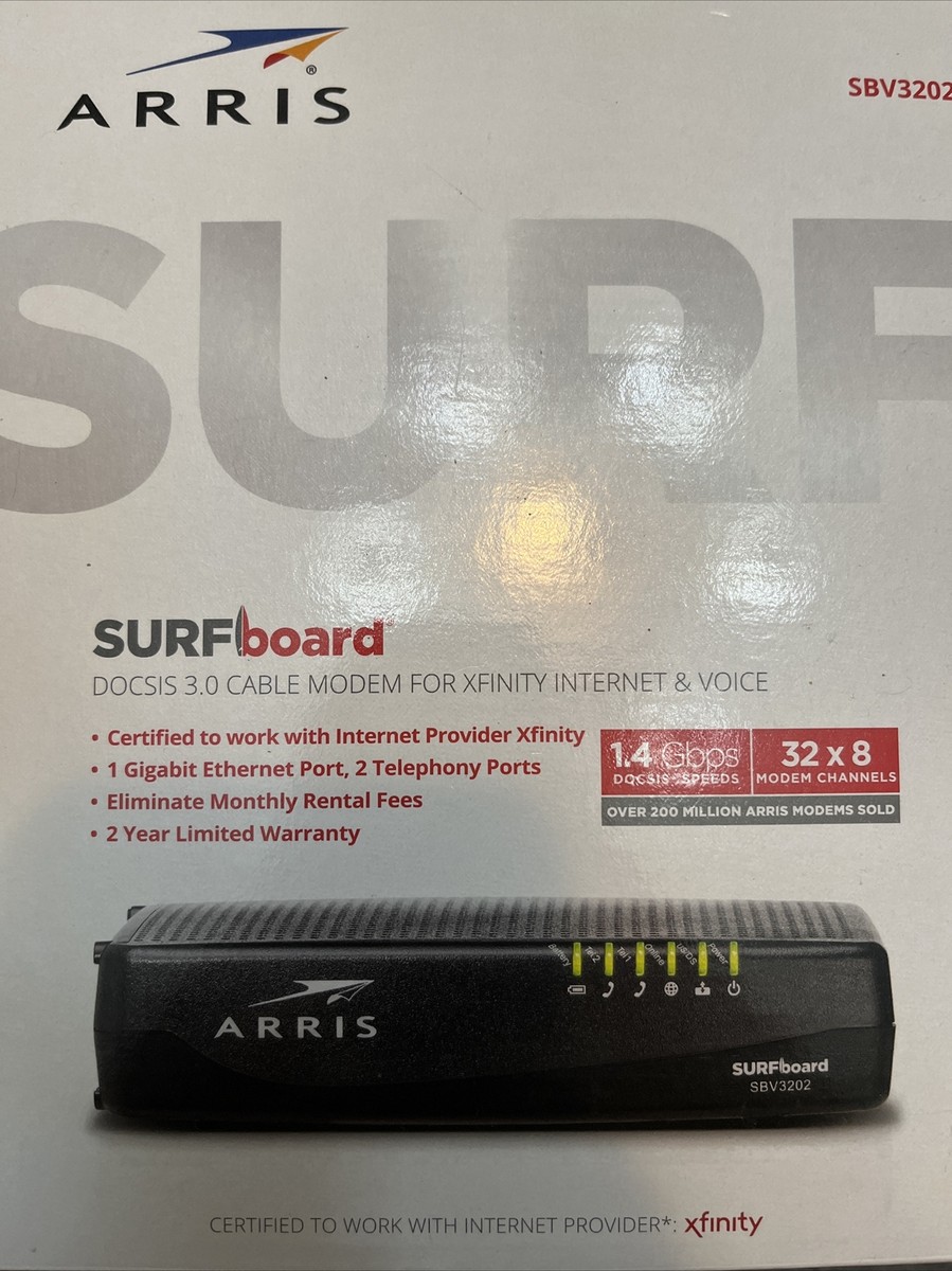 ARRIS Surfboard (24x8) DOCSIS 3.0 Cable Modem Plus AC1750 Dual Band Wi-Fi Router And Xfinity - View #9