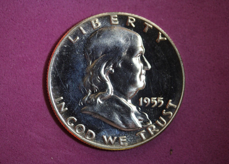 1955- Franklin Half Dollar  #P16636