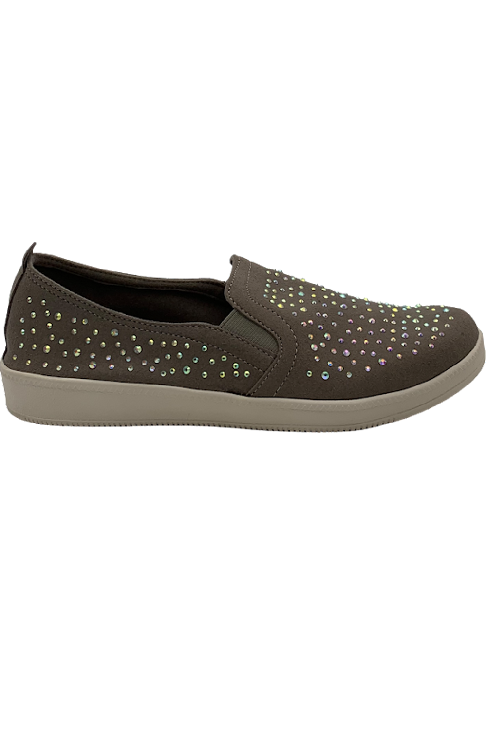 Skechers Rhinestone SlipOn Madison Ave Taupe eBay