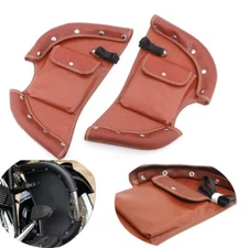 Brown Lower Chap Leg Warmer Wind Deflector For Indian Chief Chieftain Roadmaster