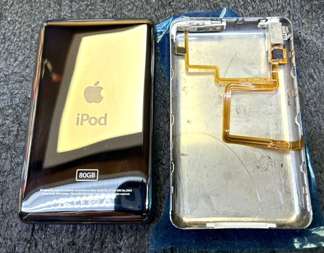 Chrome Back Panel for Apple iPod Classic 5th 5.5 Gen THICK 80 GB