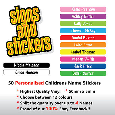 128pcs Personalized Name Labels For Kids In School & Daycare 8 Designs- Stick On Name Stickers - Foto 9