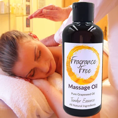 TENDER ESSENCE Fragrance Free Massage Oil Unscented Relaxing Soothing Sensitive Skin 250ml