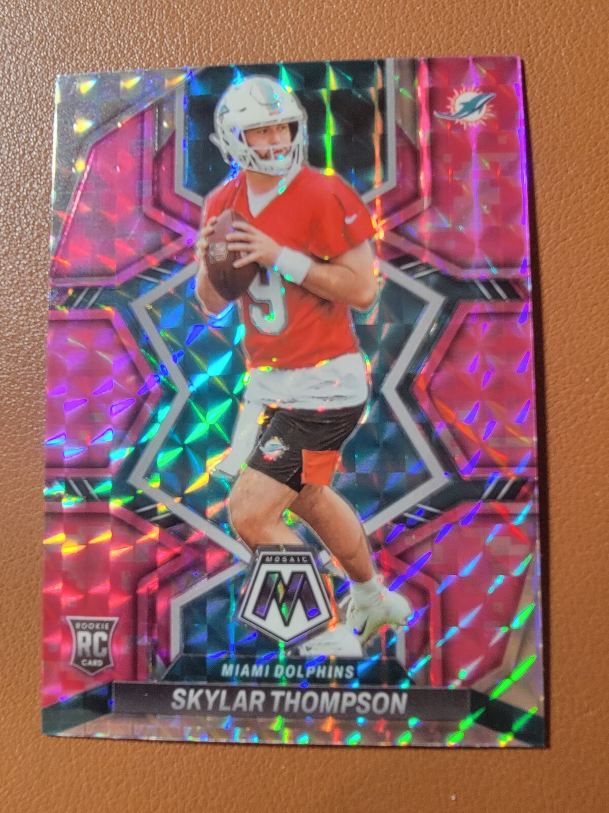 2022 Panini Mosaic - Rookies Skylar Thompson #366 Camo Pink Mosaic Prizm (RC)