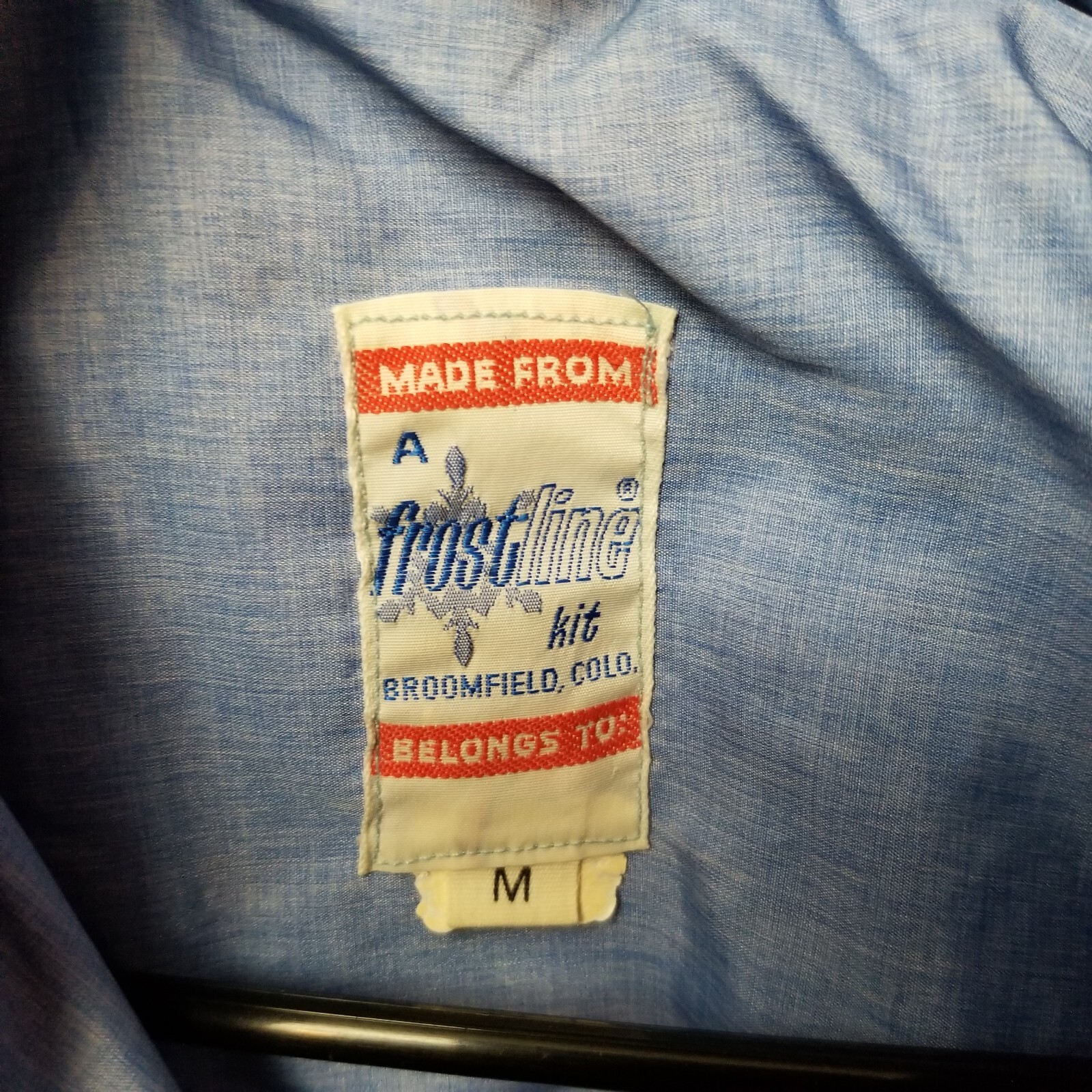 Vintage 70s Frostline Kit Broomfield Colorado Blue Goose Down Puffer Vest Mens M