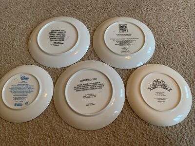 ディズニーキャラクター クリスマスプレート 1989年 Disney Characters Collector Plates Christmas Vintage 1989, 1991