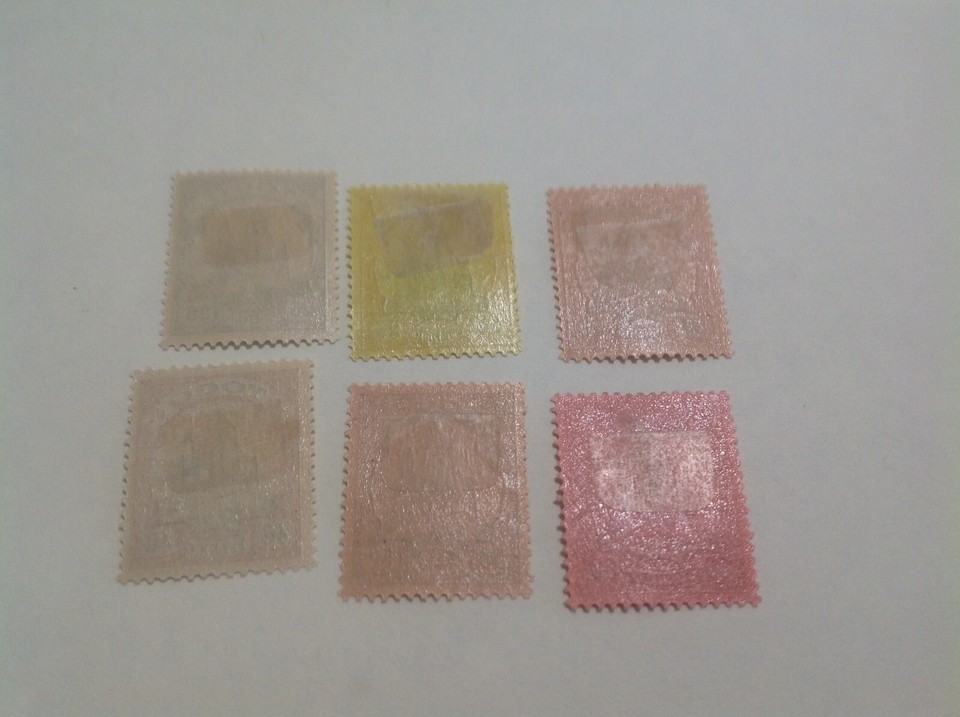 Togo German colonies yacht stamps mint 20p,25p,30p,40p,50p,80p hinged