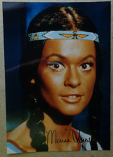 Karl May Winnetou Marie Versini original Autogramm Großfoto