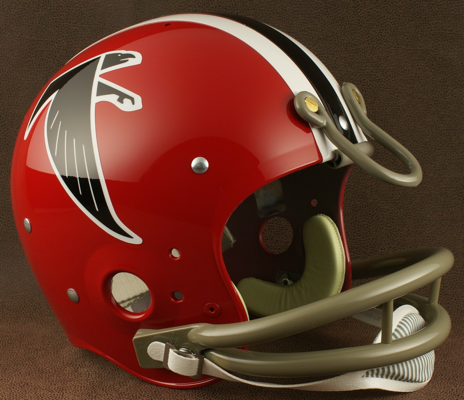 ATLANTA FALCONS 19701977 NFL Riddell TK Suspension Football Helmet eBay