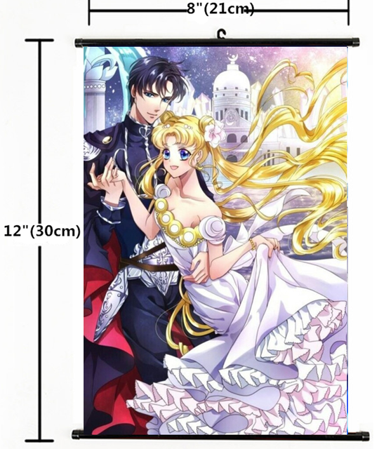 Hot Japan Anime Sailor Moon Crystal Home Decor Poster Wall Scroll 8"x12