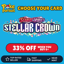 Pokémon TCG Stellar Crown Choose Your Card Singles | NM Bulk Discount